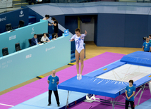 Bakıda batut gimnastikası üzrə FIG Dünya Kubokunun ilk yarış günü start götürüb. Azərbaycan, 5 mart, 2016